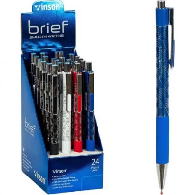 Ручка масляна VINSON синя 502 автоматична