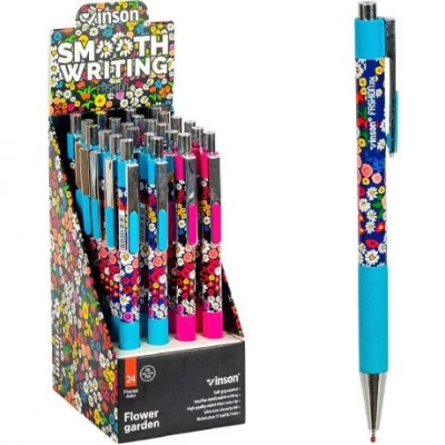 Ручка масляна VINSON синя 204 автоматична