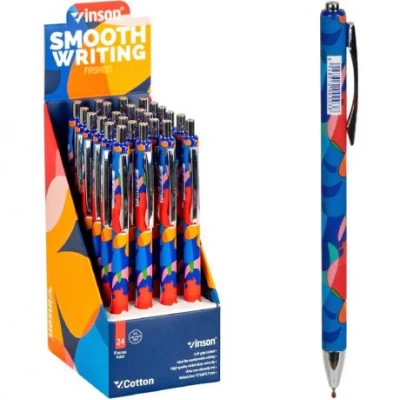 Ручка масляна VINSON синя K2 автоматична