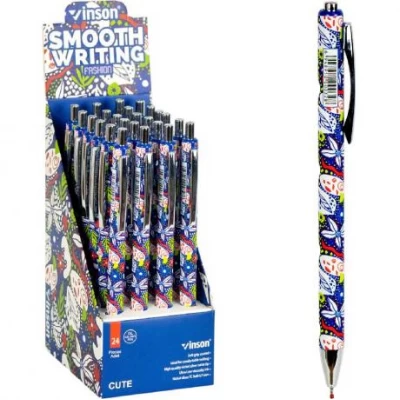 Ручка масляна VINSON синя K32 автоматична