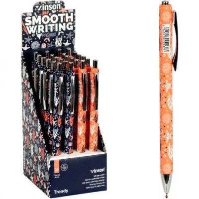 Ручка масляна VINSON синя K37 автоматична