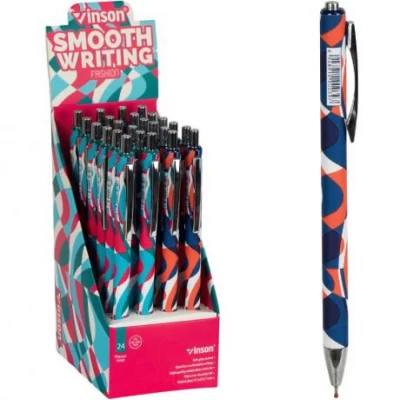 Ручка масляна VINSON синя K38 автоматична