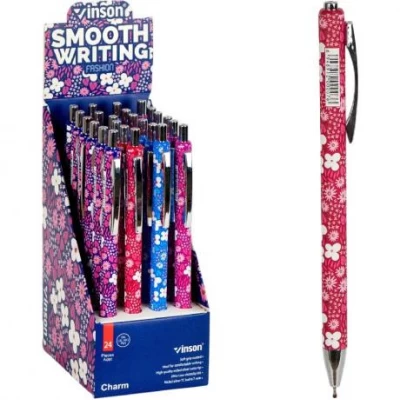 Ручка масляна VINSON синя K15 автоматична