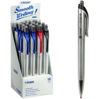 Ручка масляна VINSON синя 1619 автоматична