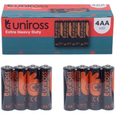 Батарейка Uniross сольова SHRINK OF R6 EXTRA HEAVY DUTY BX40 U-321708