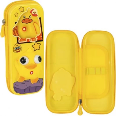 Пенал шкільний  з об'ємною 3D-фігуркою Каченятко 2068-1