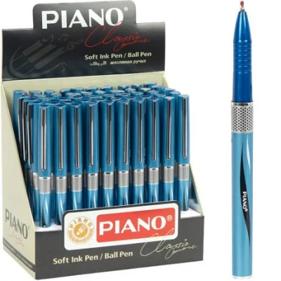 Ручка масляна Classic  PIANO PT-263 синя