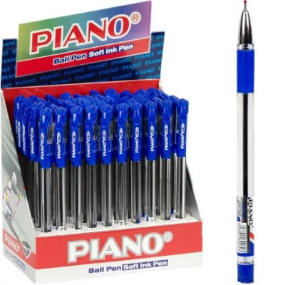 Ручка масляна  PIANO  PT-195 синя