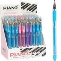 АКЦІЯ! Ручка масляна PIANO кольоровий корпус PB-121 синя