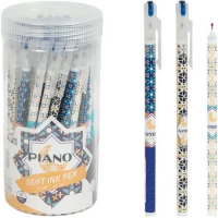 АКЦІЯ! Ручка масляна PIANO у тубусі PT-1127 синя