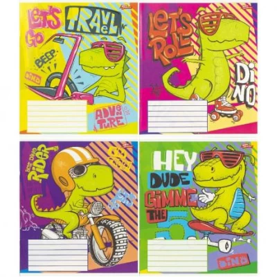 Зошит кольоровий 12 листів, клітина 3775