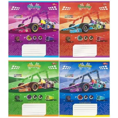 Зошит кольоровий 12 листів, клітина 3776