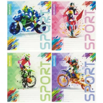 Зошит кольоровий 12 листів, клітина 3774