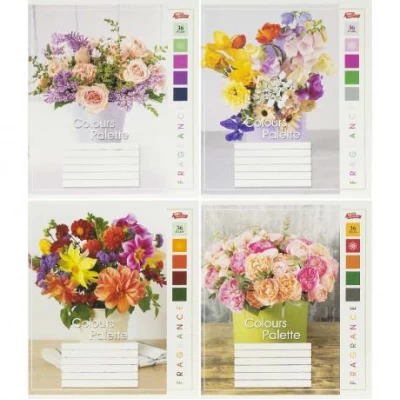 Зошит кольоровий 36 аркушів, клітинка 3758