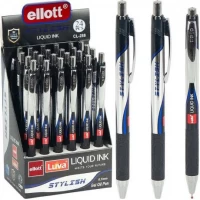 Ручка масляна Stylish Ellott автоматична CL288-24 синя