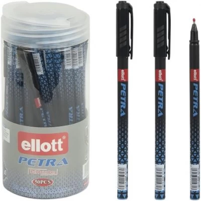 Ручка кулькова PETRA Ellott ET2316-50PVC синя у тебусі