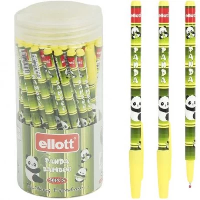 Ручка кулькова Luva Ellott ET818T-50PVC синя, у пластиковому тубусі