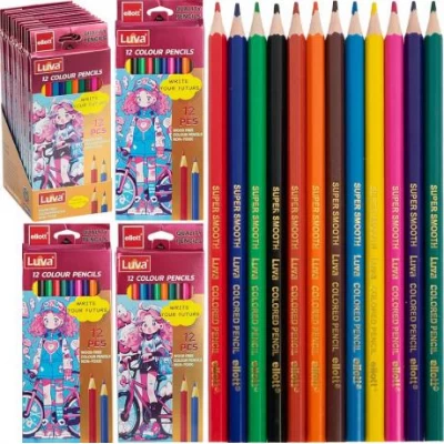 Олівець 12 кольорів Luva Cello CQ2003-12 Дівчатка Олівець 12 кольорів Luva Cello CQ2003-12 Дівчатка