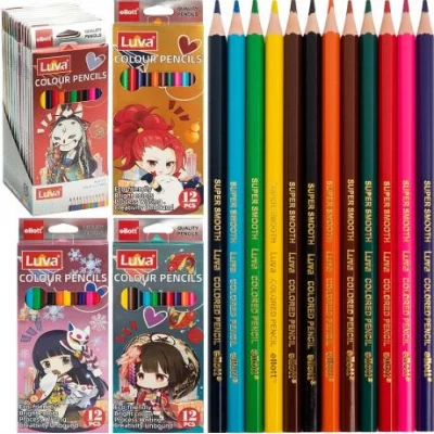 Олівець 12 кольорів Luva Ellott CQ3003-12 Олівець 12 кольорів Luva Ellott CQ3003-12