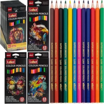 Олівець 12 кольорів Luva Ellott CQ3006-12 Олівець 12 кольорів Luva Ellott CQ3006-12