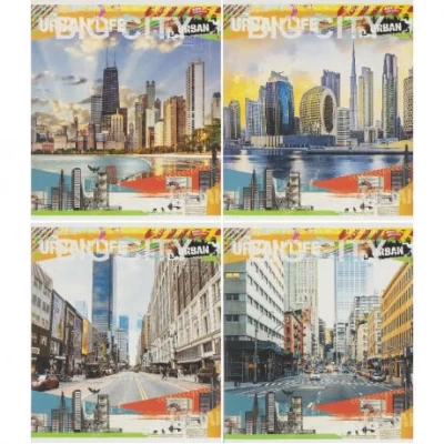 Зошит кольоровий 48 аркушів, клітинка 3812