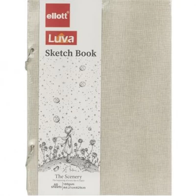 Альбом для ескізів А4 60аркушів, 160 г/м² Sketch Book CLBZ-005-A4 кільцевий механізм