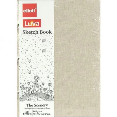 Альбом для ескізів А3 60аркушів, 160 г/м² Sketch Book CLBZ-005-8K кільцевий механізм