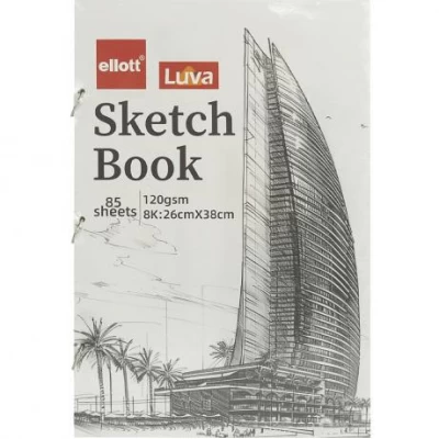 Альбом для ескізів А3 85аркушів, 120 г/м² Sketch Book CLBZ-007-8K кільцевий механізм