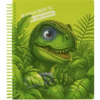 Щоденник A5 УКР на СПІРАЛІ, пластикова прозора обкладинка  SD1950