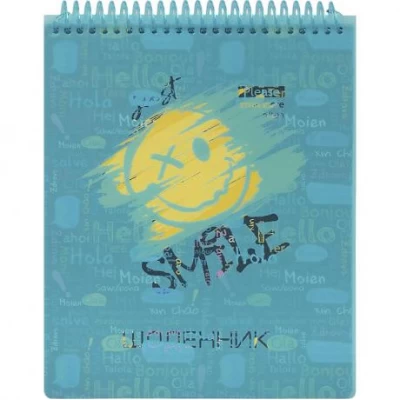 Щоденник A5 УКР на СПІРАЛІ зверху, пластикова прозора обкл. SD1955 Щоденник A5 УКР на СПІРАЛІ зверху, пластикова прозора обкл. SD1955