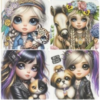 Блокнот 100*100мм Fresh 48ар. чистий лист  70г/м2, тверда обкл. 9806/-07/-08/-09