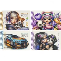 Блокнот скетчбук А6 Fresh 24ар. спіраль, чистий лист 100г/м2, 9848/-49/-50/51 Блокнот скетчбук А6 Fresh 24ар. спіраль, чистий лист 100г/м2, 9848/-49/-50/51