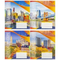 Зошит кольоровий 18 аркушів, клітинка 3796