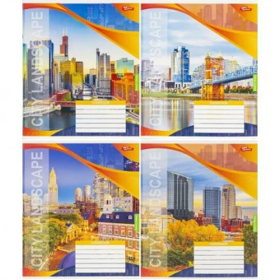 Зошит кольоровий 18 аркушів, клітинка 3796