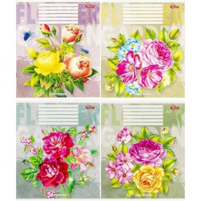 Зошит кольоровий 24 аркуша, лінія 3818