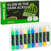 Фарби Люмінесцентні акрилові 30мл Acryliс Glow in the Dark 10 кольорів PA51.10030
