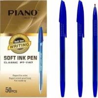 Ручка масляна PIANO тонований корпус PT-1147С синя