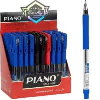 Ручка масляна PIANO PT-350 ВІТРИНА синя, чорна, червона