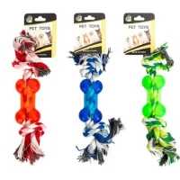 Іграшка для домашніх тваринок кісточка на канаті 642