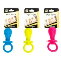 Іграшка гумова Пустушка з шипами та дзвіночком для домашніх тваринок 679