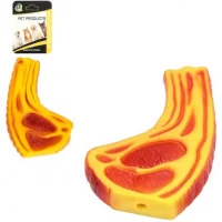 Гумова іграшка для собак Стейк із пищалкою 688