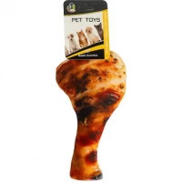 АКЦІЯ! М’яка іграшка для собак з пищалкою Куряча ніжка 694/АМ-13