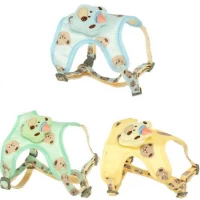 Шлея регульована для домашніх улюбленців Ведмедик з повідцем 705