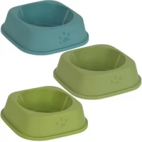 Миска для домашніх тварин 18*18*5см пластикова, квадратна 718