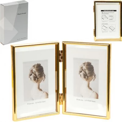 Фоторамка на 2 фото  10×15 см  GOLD 4R 12001F6G
