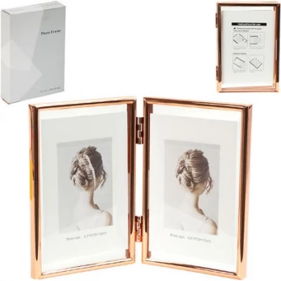 Фоторамка  на 2 фото 10×15 см  Rose Gold 4R 12001F6R