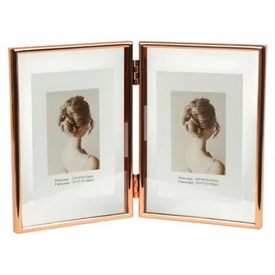 Фоторамка на 2 фото 13×18 см Rose Gold 5R 12001F7R