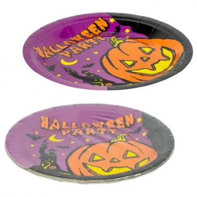 Набір паперових тарілок Halloween 10 штук 62-9 Набір паперових тарілок Halloween 10 штук 62-9