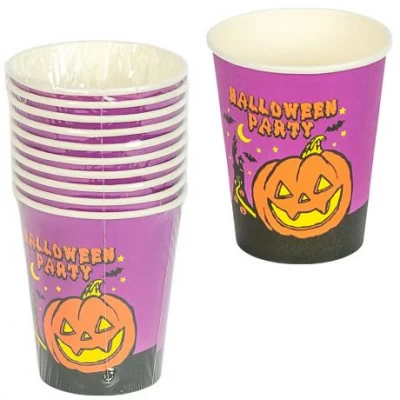 АКЦІЯ! Набір паперових стаканів Halloween 10шт 62-9