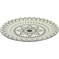 Тарілка обідня D27см керамічна з візерунком 6895-64